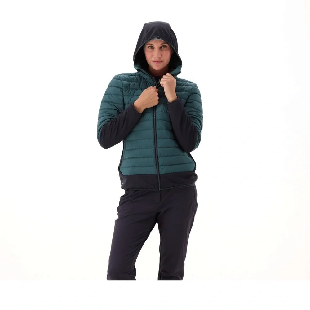 CMP puffer jacket pink black peony Unlimitech women's hybrid jacket quilted - Picture 6 of 16